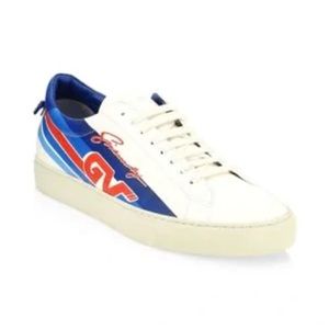Givenchy Unisex White Leather Urban Motocross Sneakers US Size 9 👟